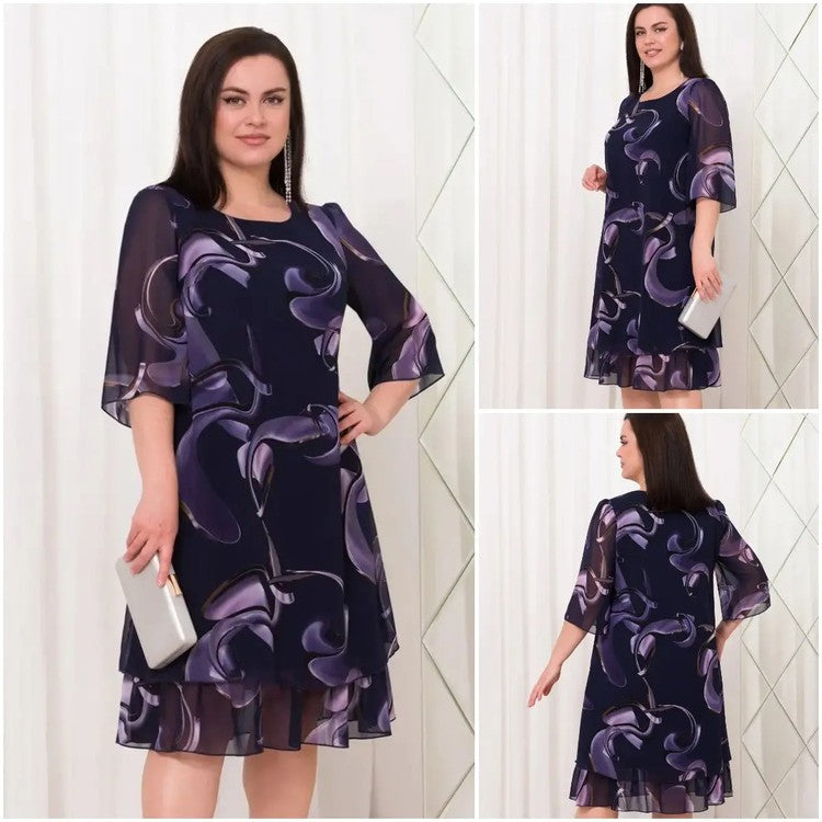 👗 Naujos šifoninės suknelės su elegantiškais raštais ir raukiniais nuo 2026 m-LT