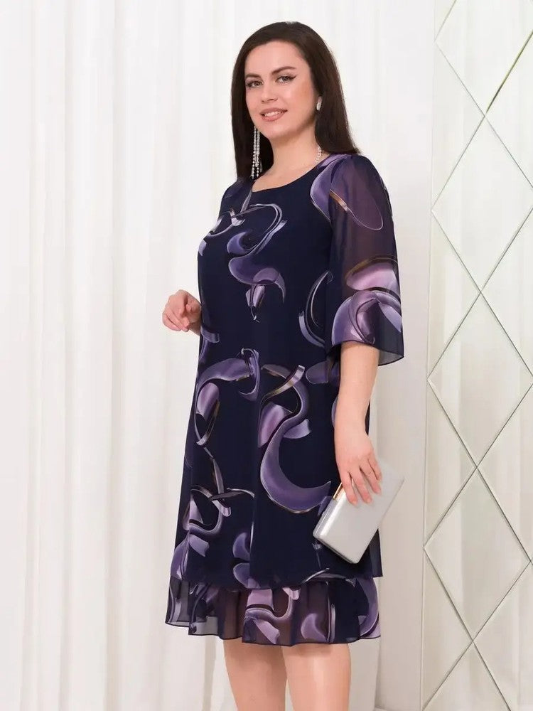 👗 Naujos šifoninės suknelės su elegantiškais raštais ir raukiniais nuo 2026 m-LT