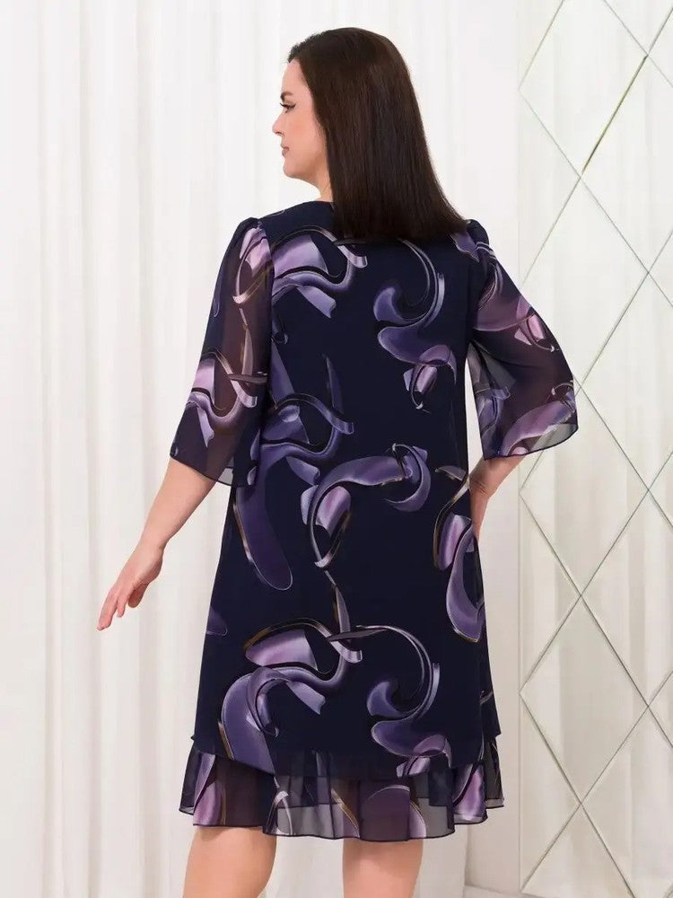👗 Naujos šifoninės suknelės su elegantiškais raštais ir raukiniais nuo 2026 m-LT