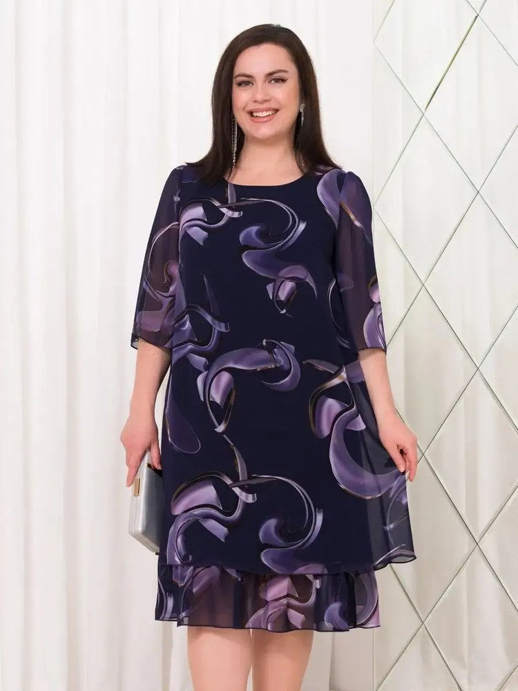 👗 Naujos šifoninės suknelės su elegantiškais raštais ir raukiniais nuo 2026 m-LT