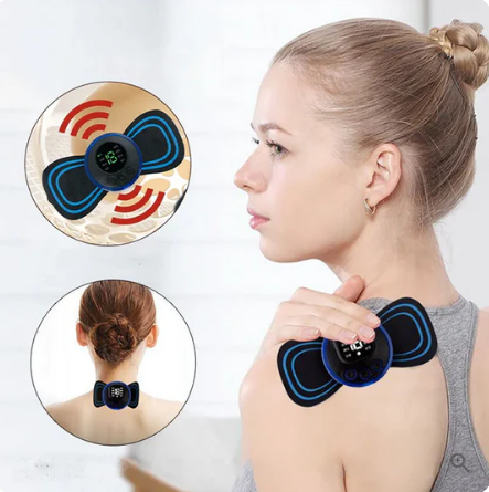 Prenosni masažni aparat z 8 načini in LCD zaslonom - mini mišični stimulator za lajšanje bolečin-SI