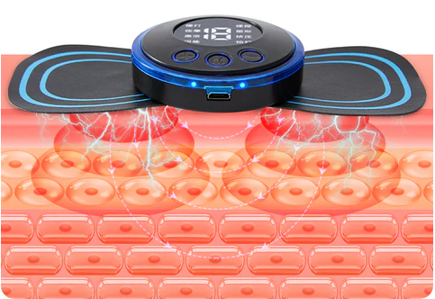 Prenosni masažni aparat z 8 načini in LCD zaslonom - mini mišični stimulator za lajšanje bolečin-SI