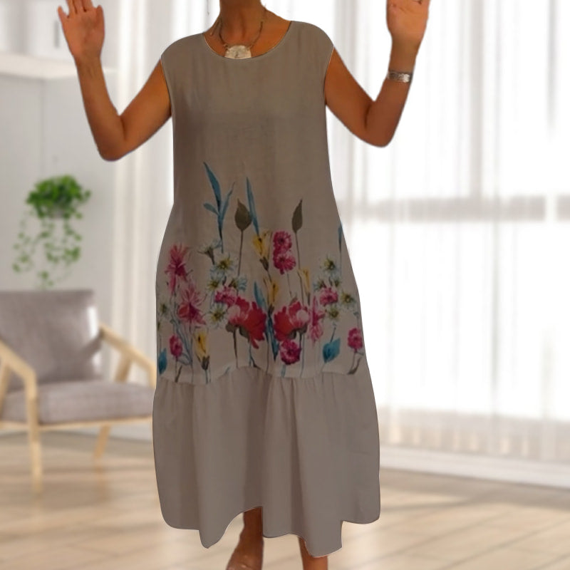 【S-4XL】🌸Γυναικείο φόρεμα χωρίς μανίκια-LT