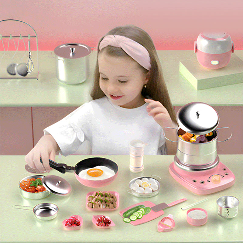 🍳Mini virtuvė (vaikiški žaislai) - rinkinyje 22 vnt-LT