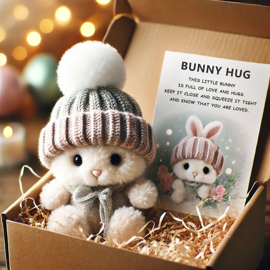 🐇Mini zuikis apsikabinęs mielą Velykų dovanëlė🎁-LT