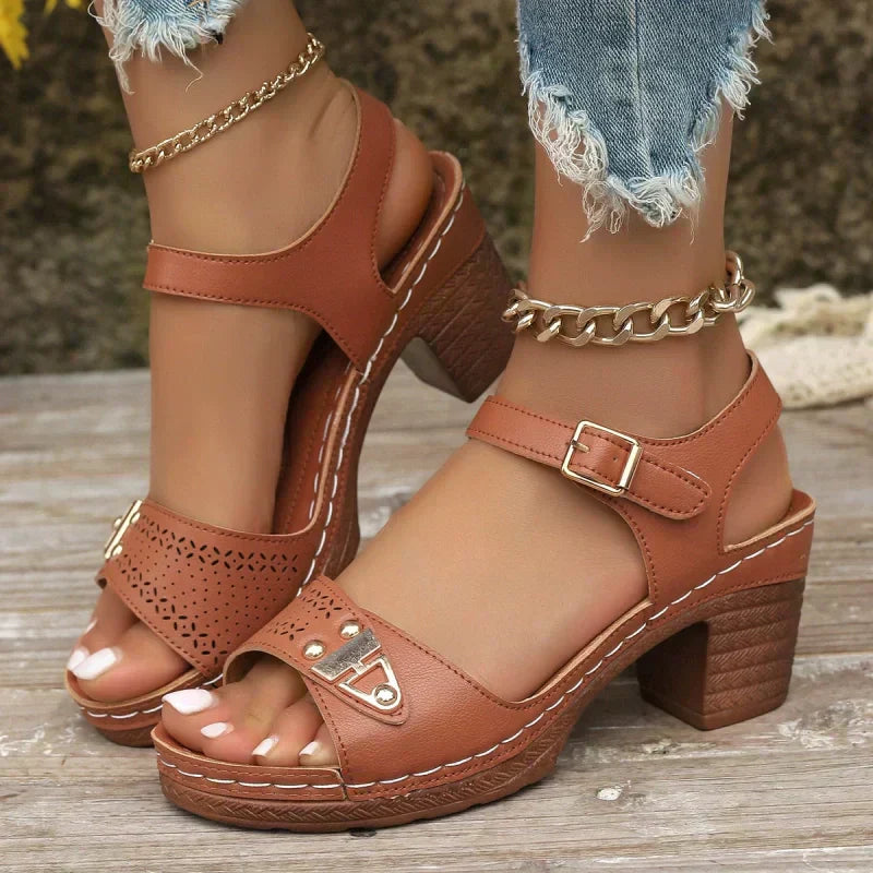 【EU 36-43】👡 Vasaros γυναικεία παπούτσια aukstakulniai sandalai-LT
