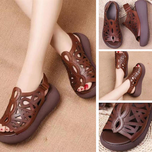 Γυναικείο ελαφρύ casual retro sandalia-GR