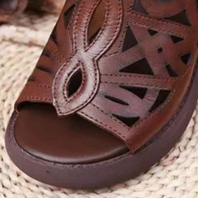 Γυναικείο ελαφρύ casual retro sandalia-GR