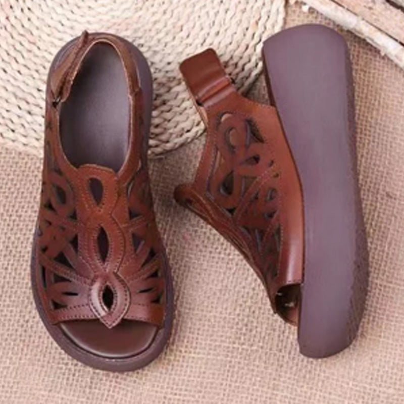 Γυναικείο ελαφρύ casual retro sandalia-GR