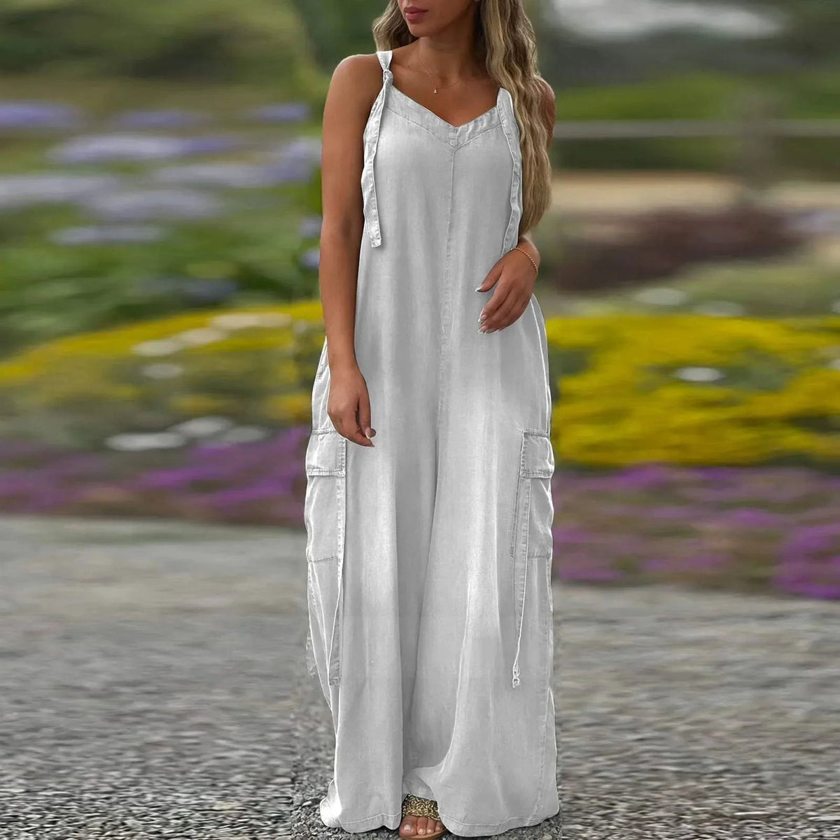 🔥 ΜΟΝΟ ΣΗΜΕΡΑ! Ολόσωμη φόρμα oversized με τσέπες | -20% στην καλοκαιρινή συλλογή-GR 