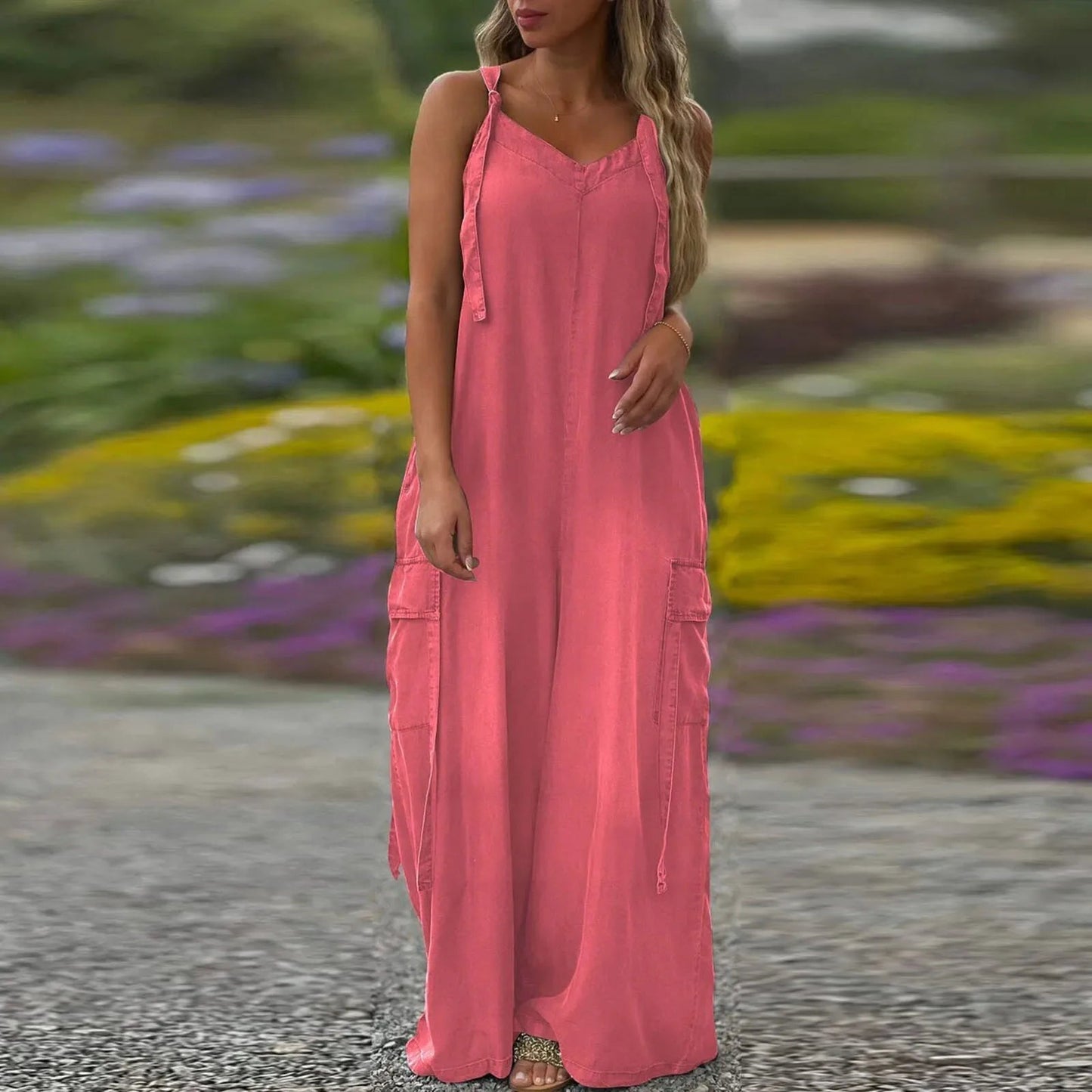 🔥 ΜΟΝΟ ΣΗΜΕΡΑ! Ολόσωμη φόρμα oversized με τσέπες | -20% στην καλοκαιρινή συλλογή-GR 