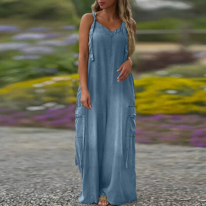 🔥 ΜΟΝΟ ΣΗΜΕΡΑ! Ολόσωμη φόρμα oversized με τσέπες | -20% στην καλοκαιρινή συλλογή-GR 