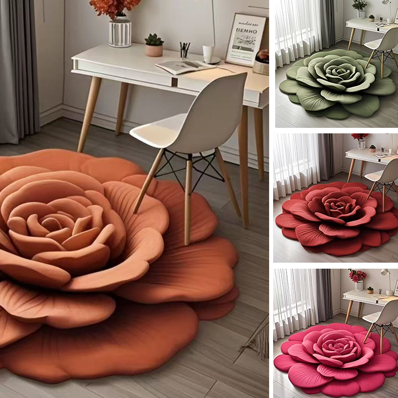 🔥 Καυτές εκπότης🌺 Χαλάκι δαπέδου Floral Λούτρινο και Γη Διατόμων-GR