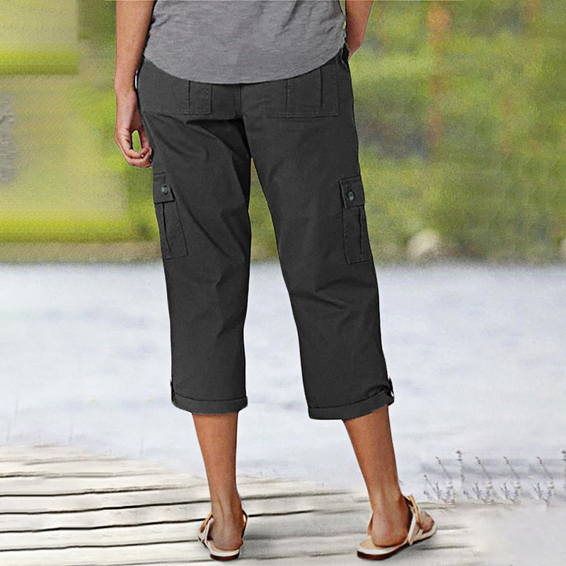 🔥Καυτές Τροσφορίας🔥Women's Casual Κορτς Κληνικής Ελαστικής με Πολλαπλές Φεπεπές-GR