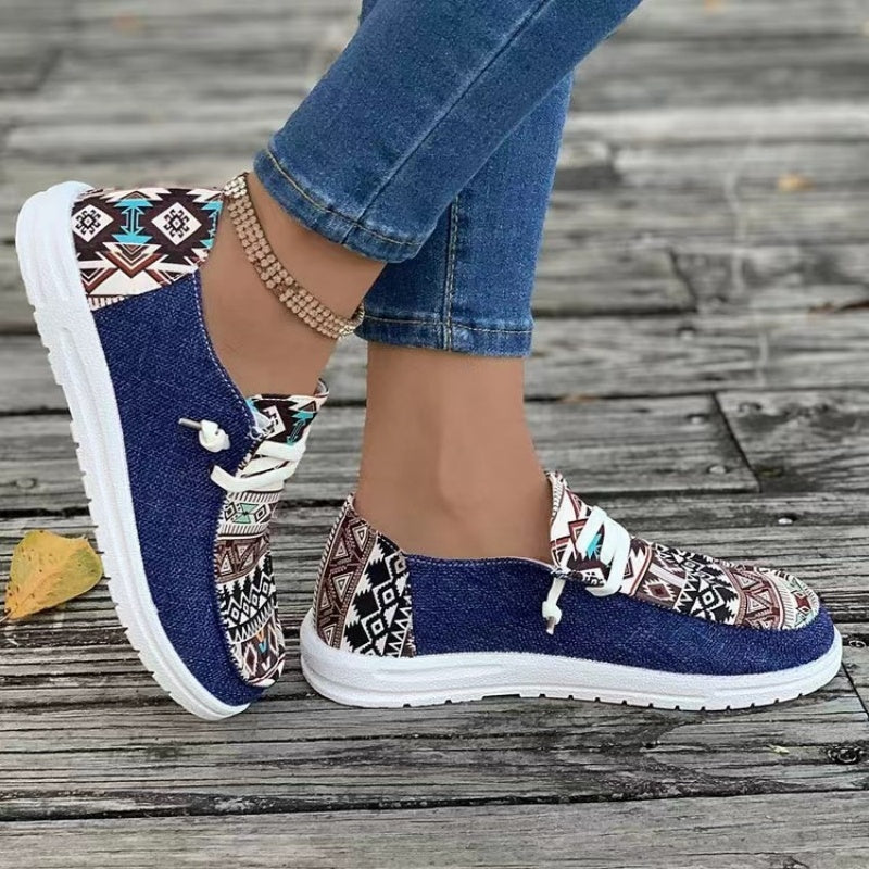 🥿Γυναικεία casual παπούτσια από καμβά με έθνικ μοτίβο-GR
