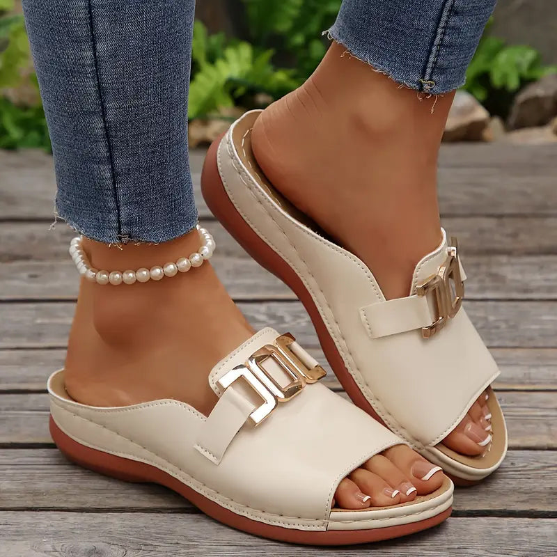【EU 36-45】👡Preprosti sandali s kovinsko zaponko-SI