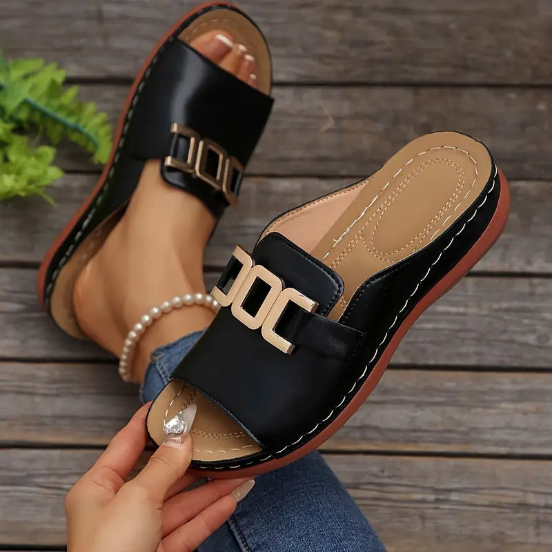 【EU 36-45】👡Preprosti sandali s kovinsko zaponko-SI