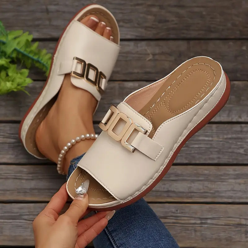 【EU 36-45】👡Preprosti sandali s kovinsko zaponko-SI
