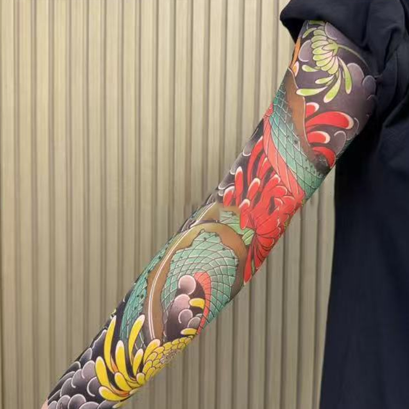 🔥Nauja tendencija ❤️‍🔥 Itin plonos tatuiruotės rašto rankovės nuo saulės-LT