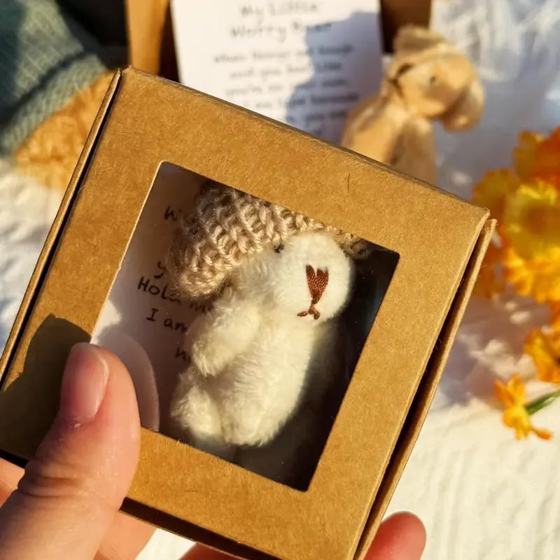 🔥🧸Ročno izdelan mini medvedek v škatli-SI
