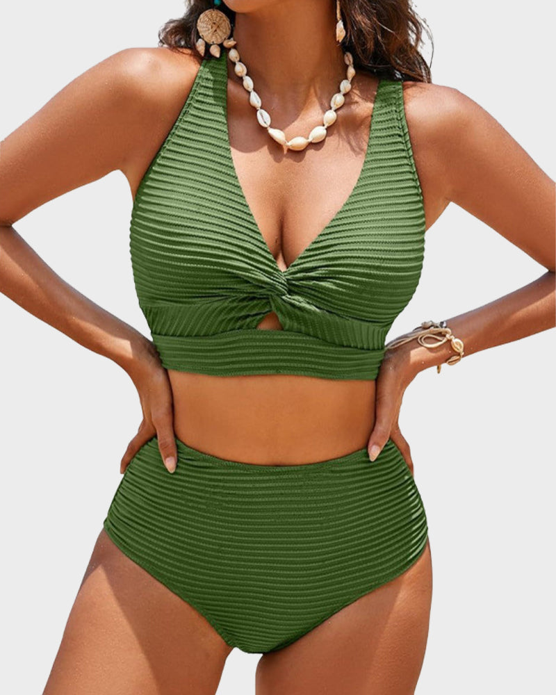 👙Komplet bikinijev z visokim pasom-SI