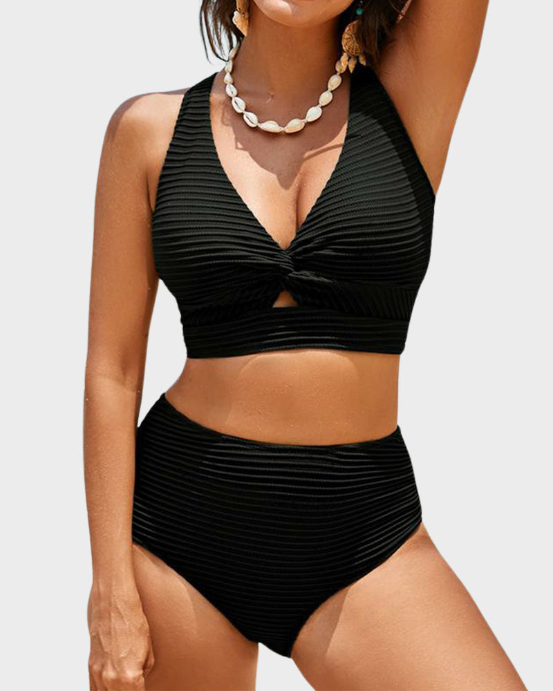 👙Σετ μπικίνι με ψηλή μέση-GR
