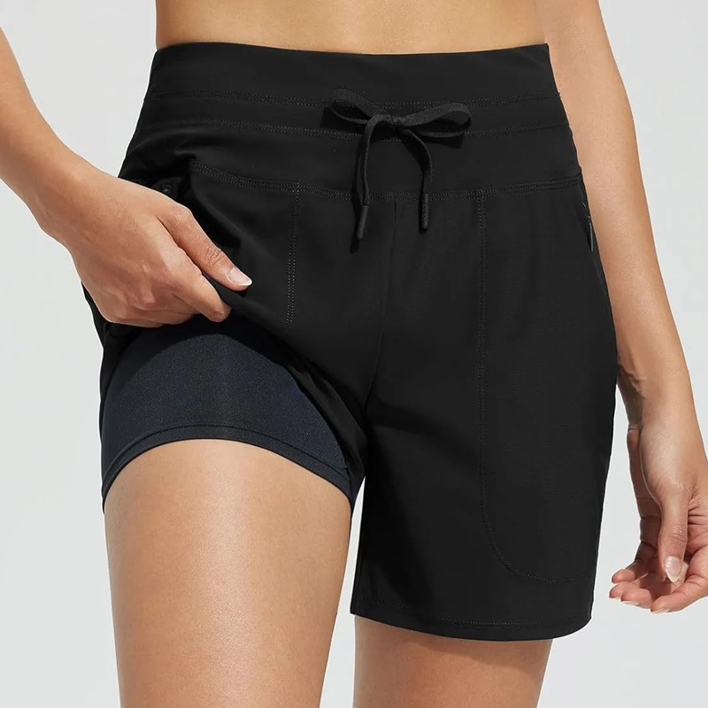 🔥🩳【S-3XL】Moteriški sportiniai šortai su kišenėmis-LT