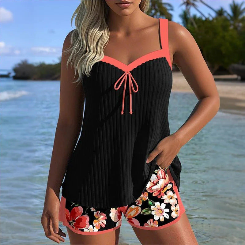 🔥👙Maudymosi kostiumėlis ir šortai su raštu-LT