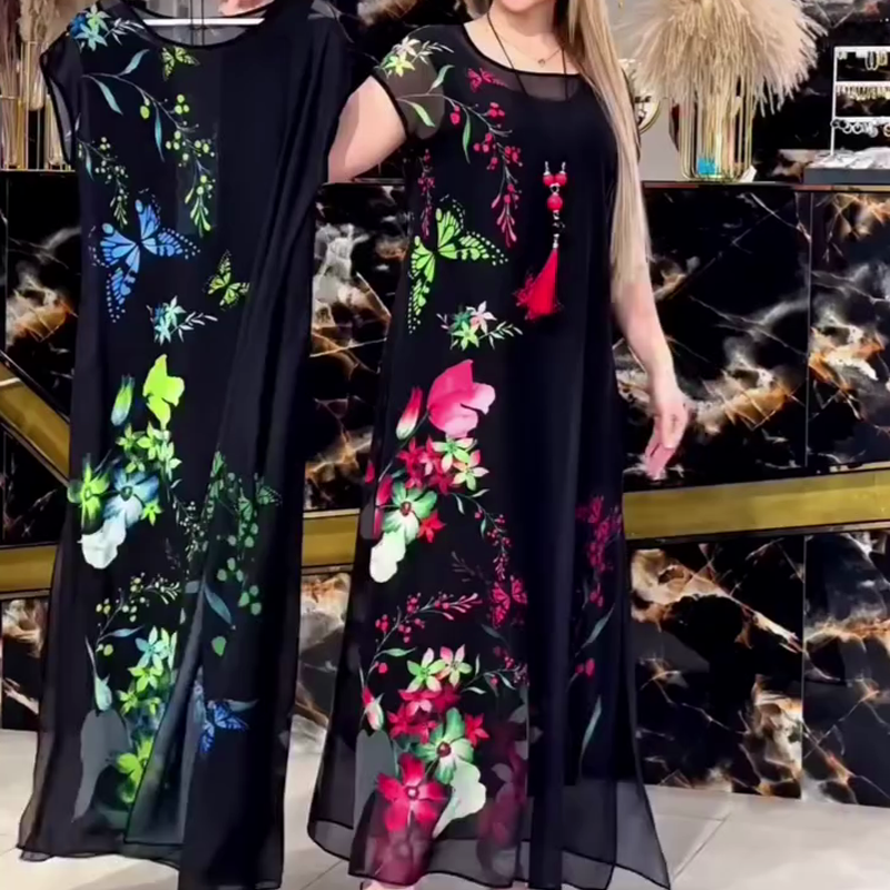👗Elegantne cvetlične obleke iz tila za ženske🌸-SI