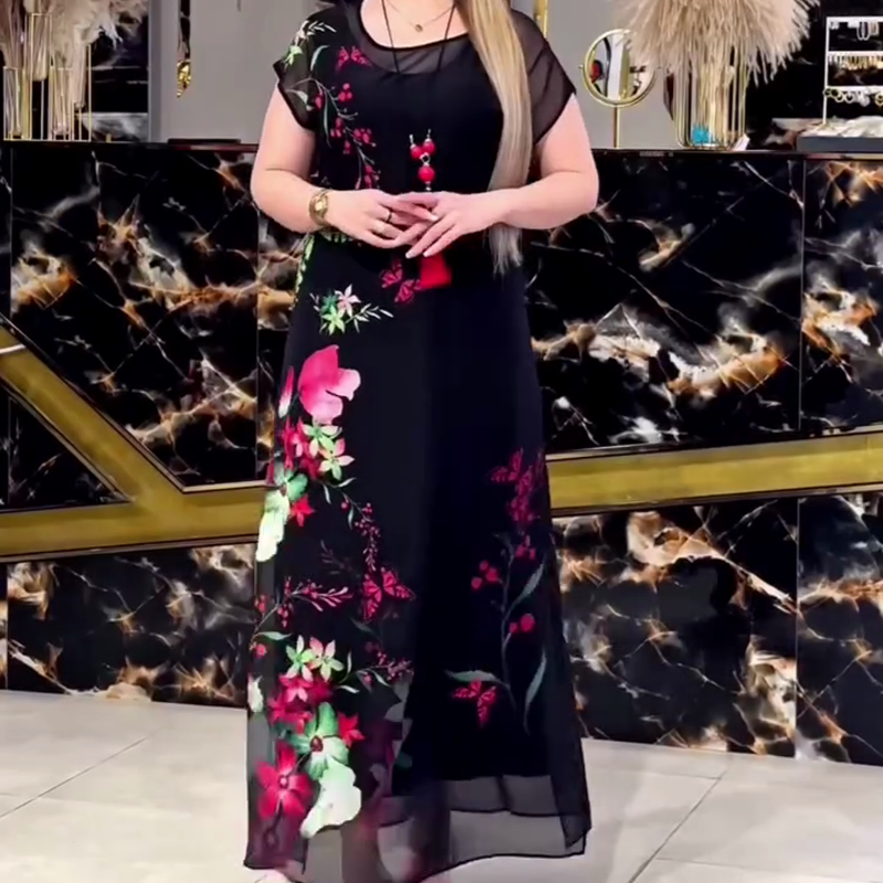 👗Κομψά φορέματα από τούλι με λουλούδια για γυναίκες🌸-GR