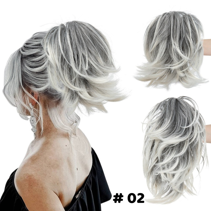 🌸Γυναικείες extensions με νύχια και αλογοουρά-GR