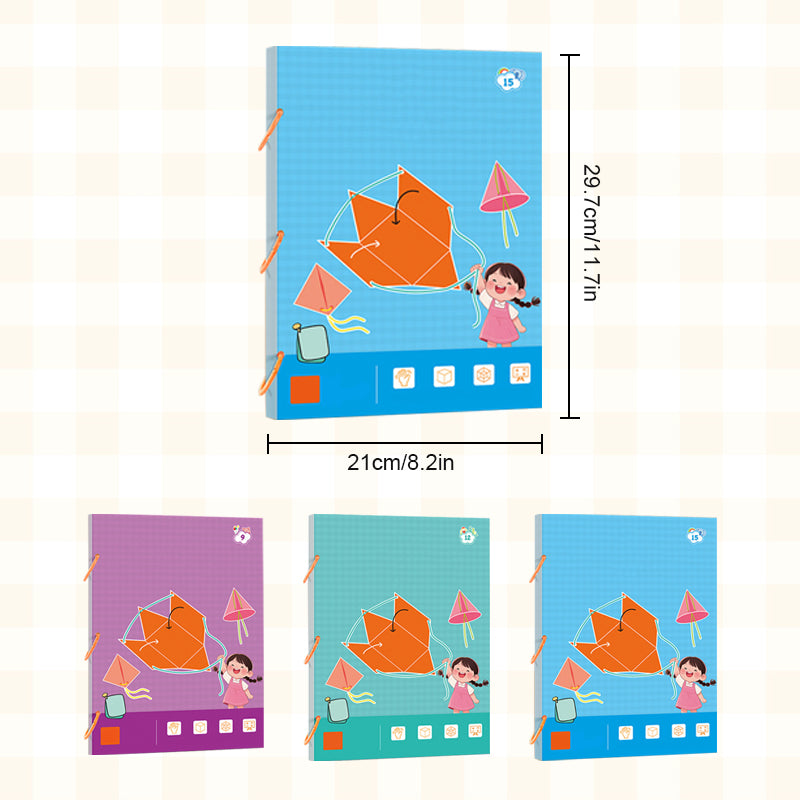 👶✨3D geometrijos mokymosi knyga-LT