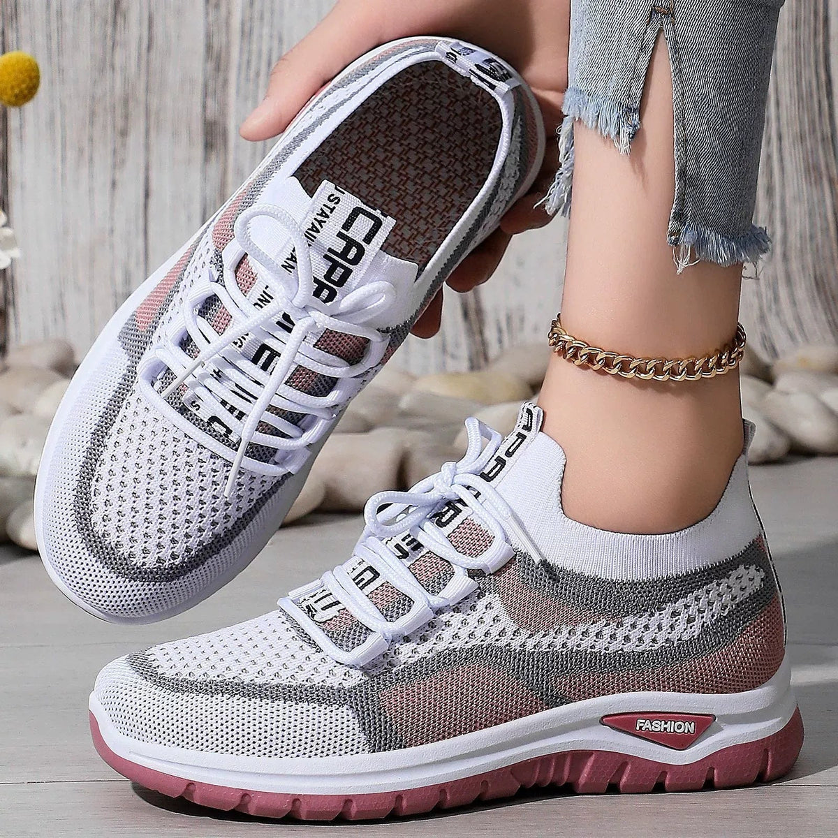 👟Γυναικεία παπούτσια για τρέξιμο με κορδόνια για χαλάρωση - SI