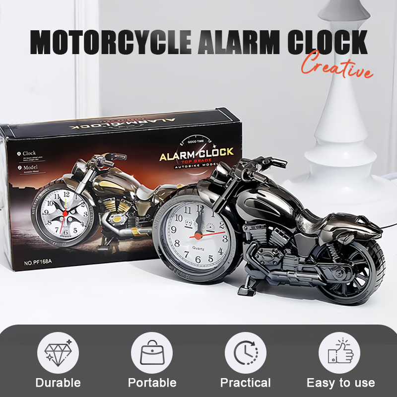 ⏰ Kūrybinis motociklo žadintuvas 🏍️🎁-LT