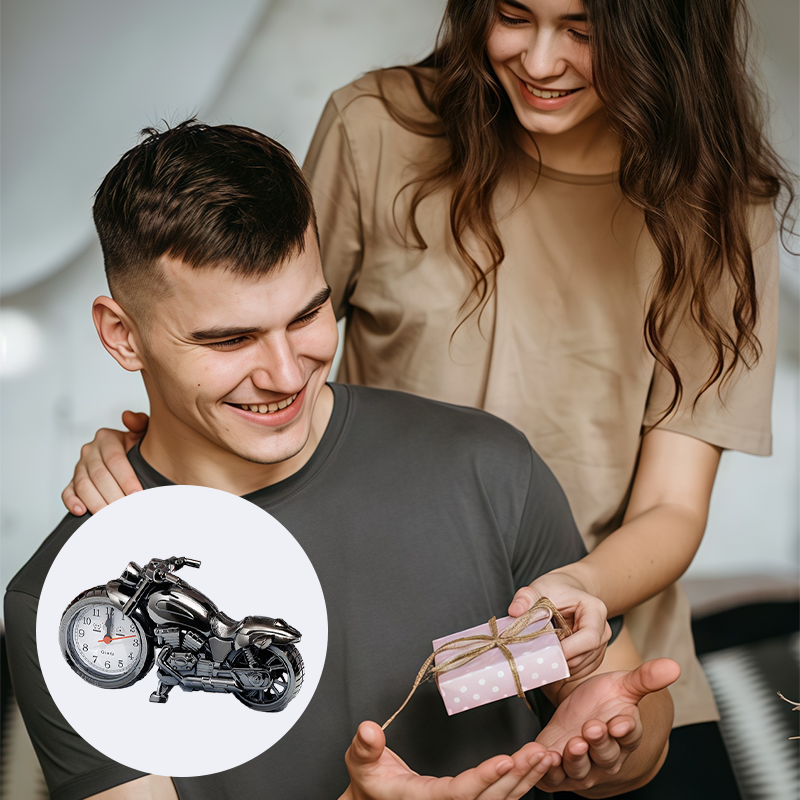 ⏰ Kūrybinis motociklo žadintuvas 🏍️🎁-LT