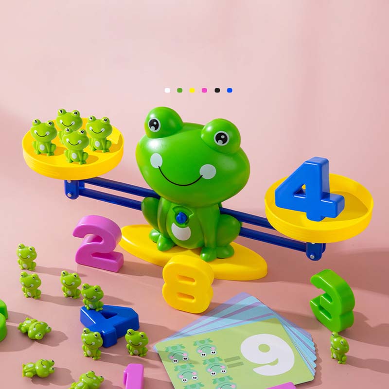 🐸Otroški komplet igrač z risanimi živalmi in tehtnicami-SI