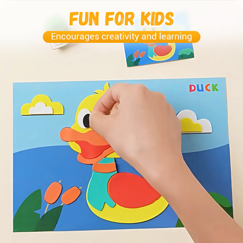 🧩🎨Naredi sam 3D nalepke iz EVA za otroke🎁-SI
