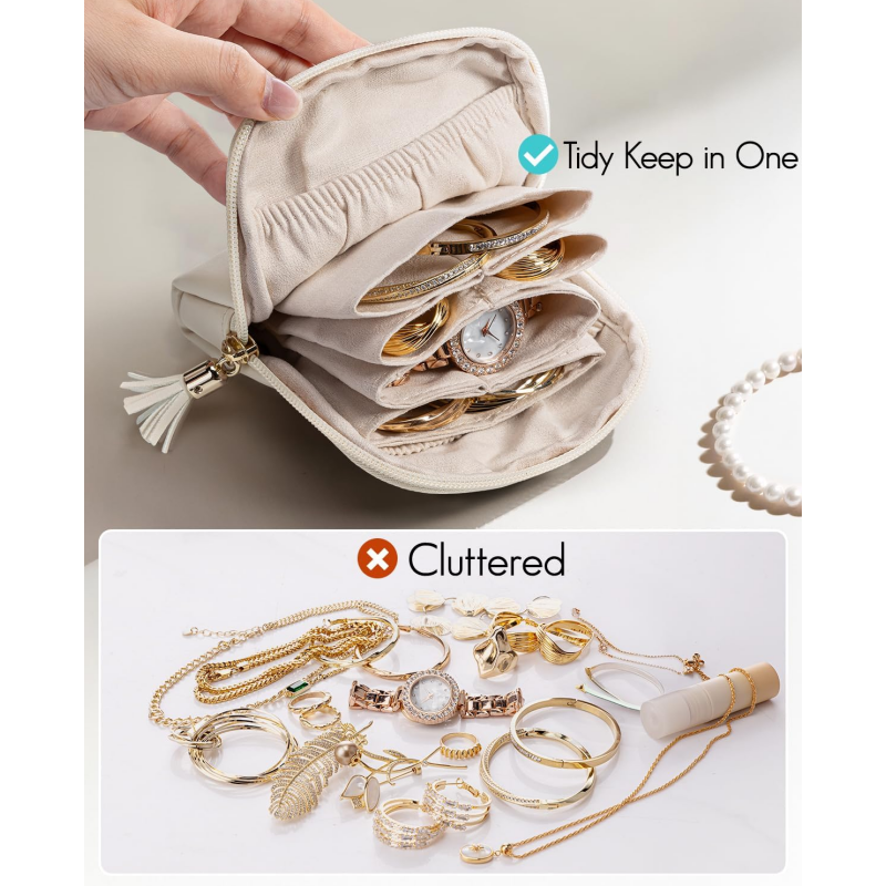 🔥✨Μίνι τσάντα καλλυντικών για ταξίδια με φερμουάρ-GR