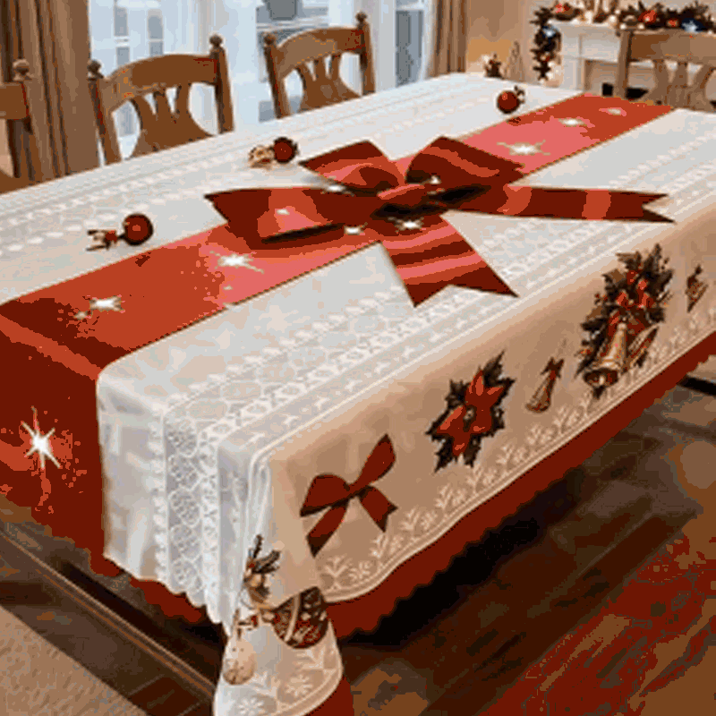 Eleganten prt z božičnim potiskom-SI