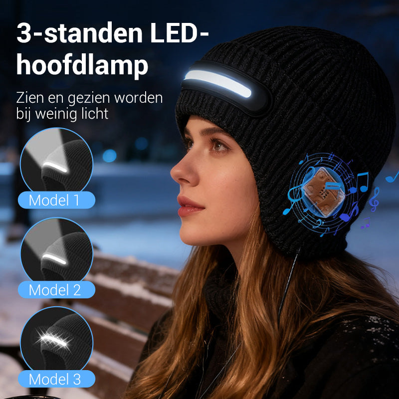 Polnilna LED kapa z Bluetoothom-SI