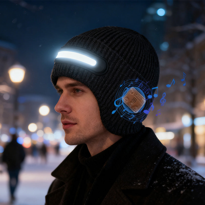 Polnilna LED kapa z Bluetoothom-SI