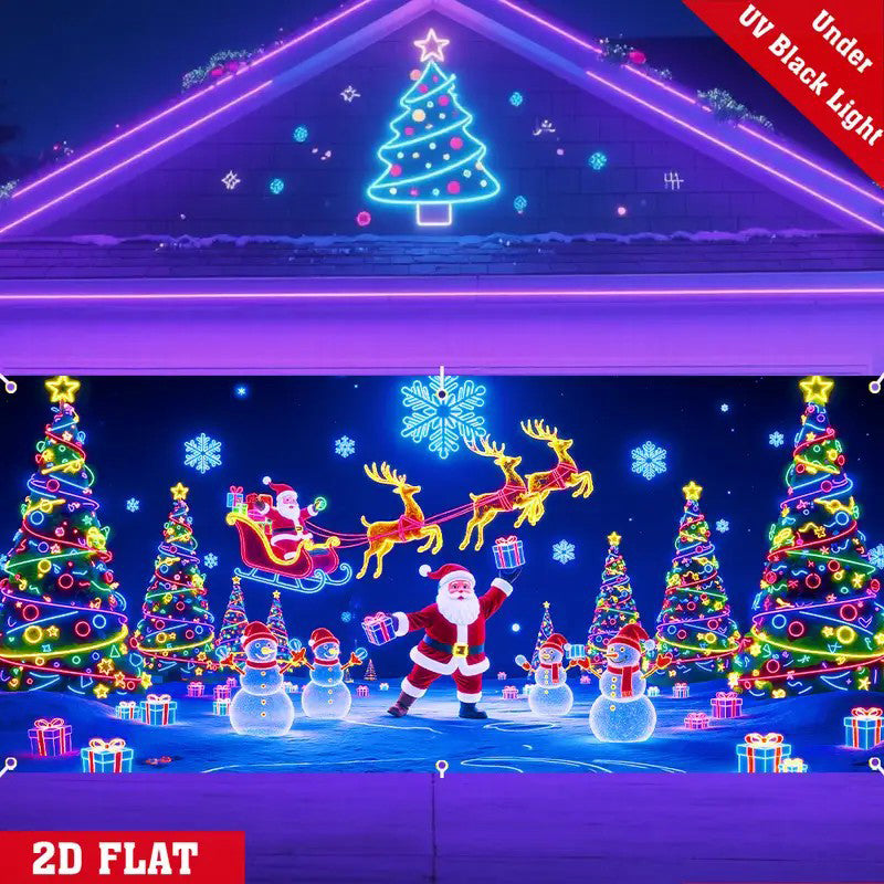 🎄Praznična razprodaja - 40 % POPUSTA! Praznični transparent za garažna vrata-SI