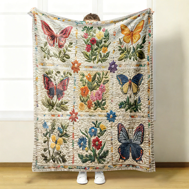 🌼 Prijetna in mehka flanelasta odeja s cvetličnim vzorcem 🛋️💐-SI