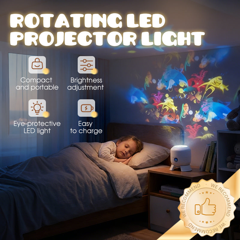 ✨Dinamična vrtljiva LED projekcijska svetilka-SI