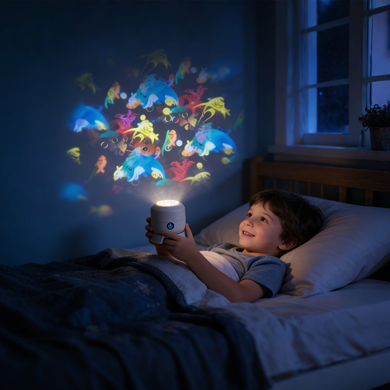 ✨Dinamična vrtljiva LED projekcijska svetilka-SI