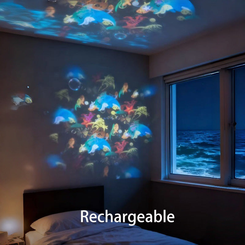 ✨Δυναμική περιστρεφόμενη λάμπα προβολέα LED-GR