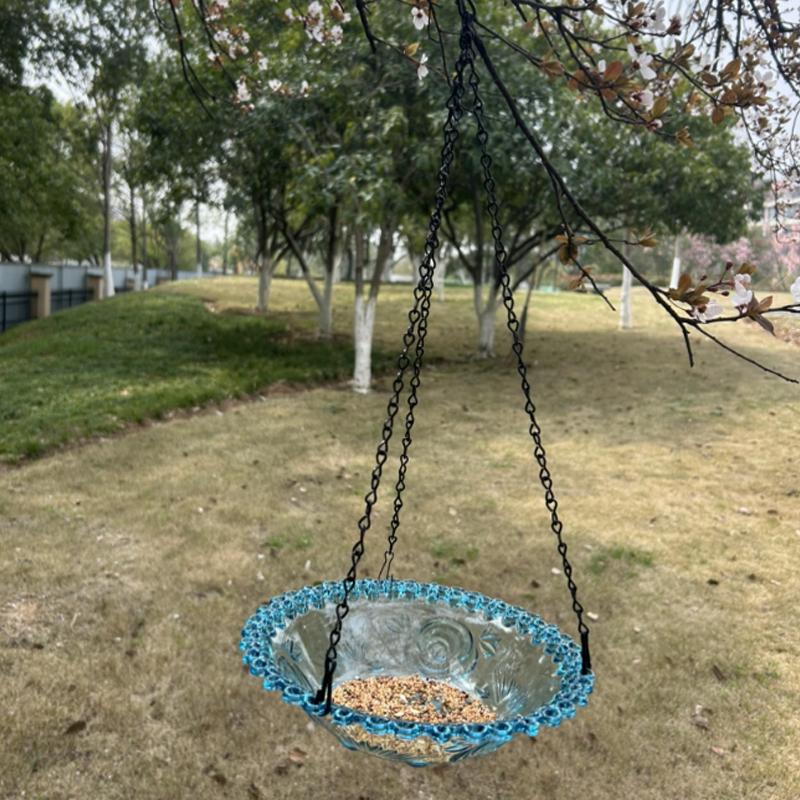 🐦Vintažinė pakabinama paukščių lesyklėlė ir vonia-LT