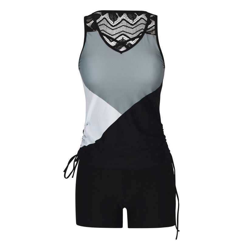 👙S-3XL🏖️Γυναικείο μαγιό tankini δύο τεμαχίων με σχέδιο-GR