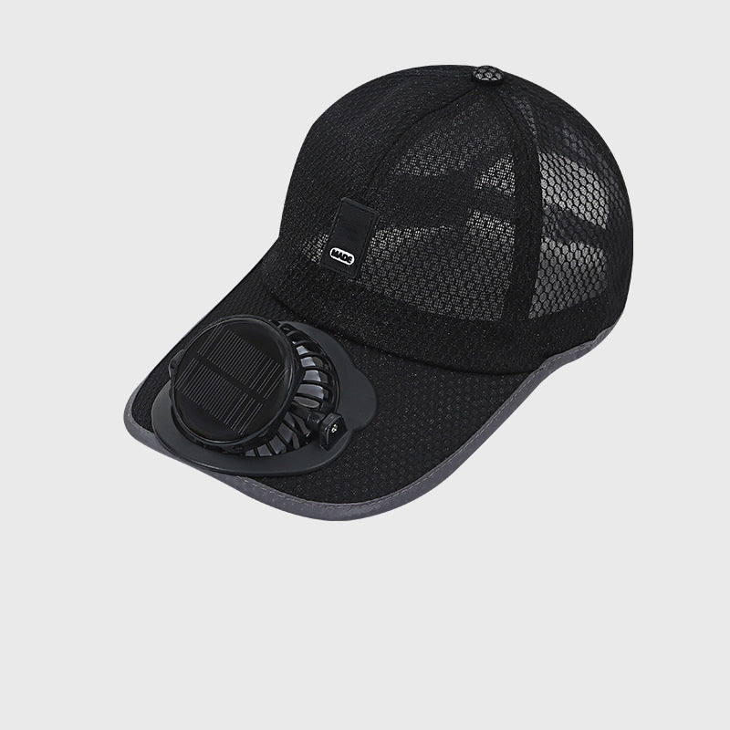 🔥Dihalna baseball kapa s solarnim ventilatorjem-SI
