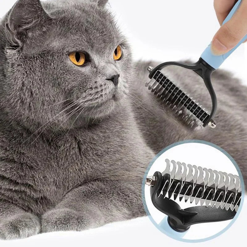 😺🐶1+1 δώρο🧹 Χτένα διπλής όψης για γάτες και σκύλους🐾-GR